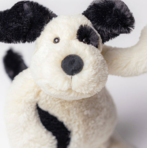 JELLYCAT BASHFUL BLACK & CREAM PUPPY