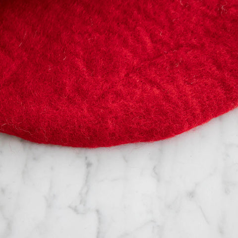 Hester & Cook Red Felt Placemat