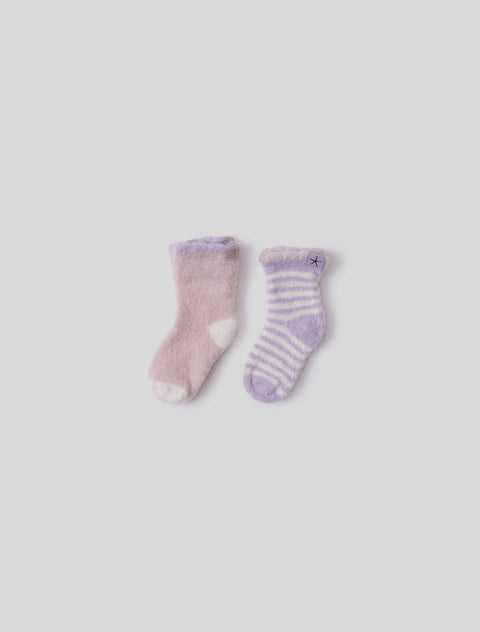 Barefoot Dreams CozyChic Lite® Cosmo Sock Set - Dusty Rose/Multi