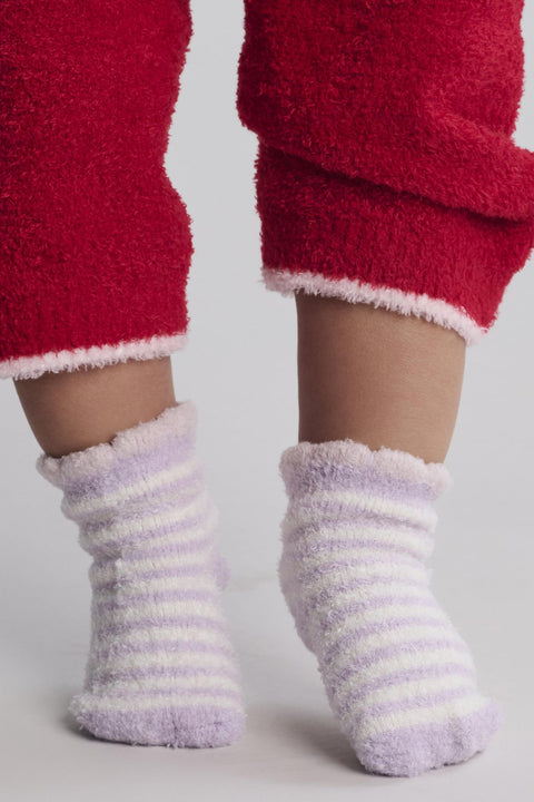 Barefoot Dreams CozyChic Lite® Cosmo Sock Set - Dusty Rose/Multi