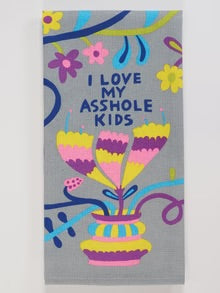 Blue Q I Love My Asshole Kids Dish Towel