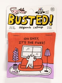 Blue Q Busted! Oh Shit, It's The Fuzz! Catnip Toy