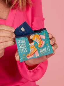 Blue Q If The Shoe Fits, Buy It Coin Purse