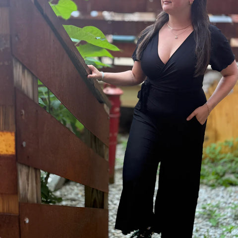 Angelrox Donna Jumpsuit Tissue Black