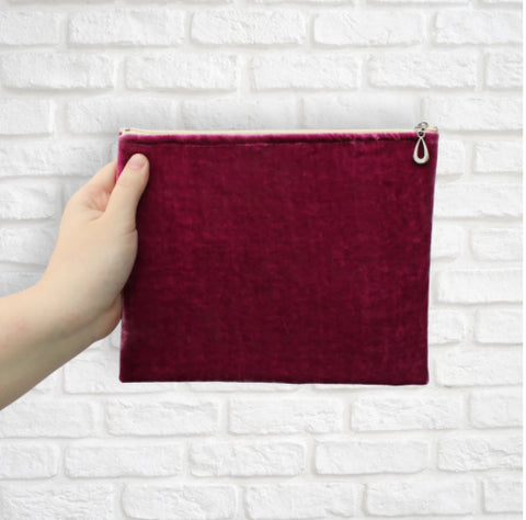 Dana Herbert Velvet Pouch Orchid