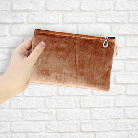 Dana Herbert Silk Velvet Wallet Copper
