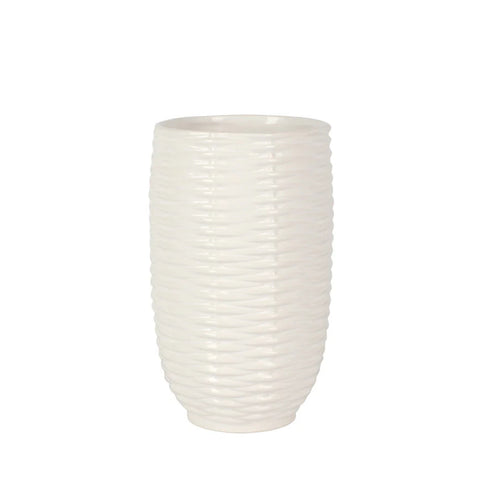 Vietri Tessere Basketweave Short Vase