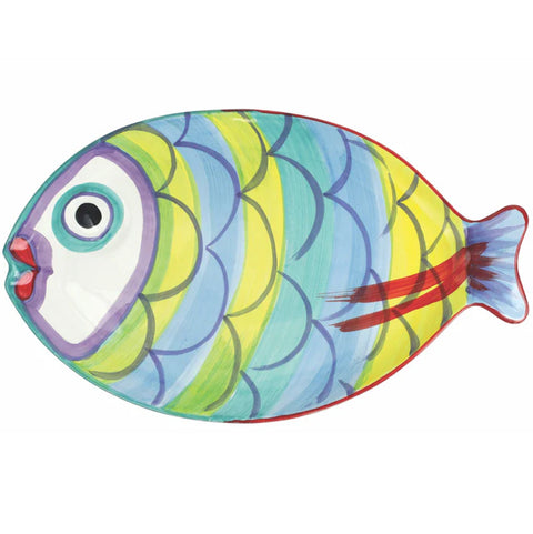 Vietri Pesci Colorati Figural Fish Platter