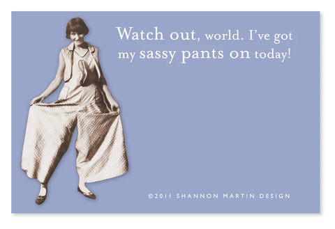 Shannon Martin Sassy Pants Sticky Notes
