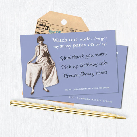 Shannon Martin Sassy Pants Sticky Notes