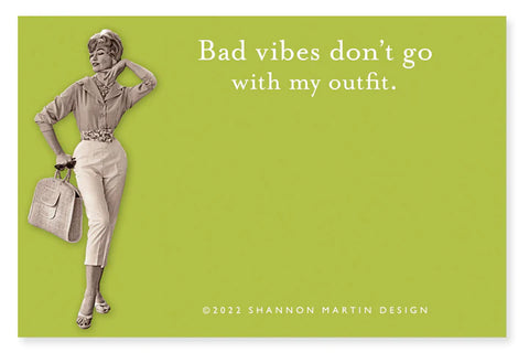 Shannon Martin Bad Vibes Sticky Notes
