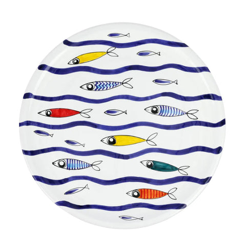 Vietri Pesce Pazzo Round Platter