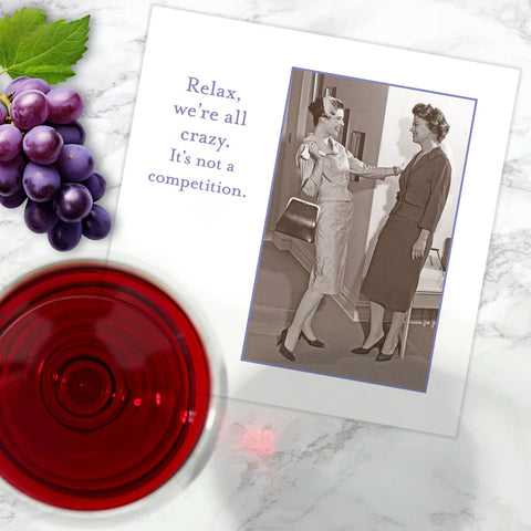 Shannon Martin Design We're All Crazy Beverage Napkins