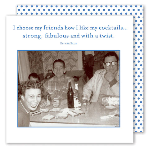 Shannon Martin Design I Choose My Friends Beverage Napkins