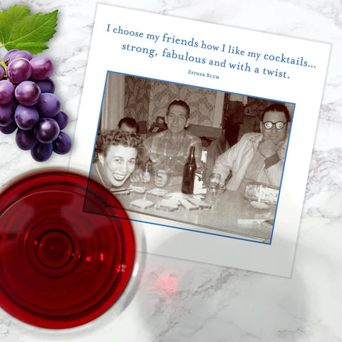 Shannon Martin Design I Choose My Friends Beverage Napkins