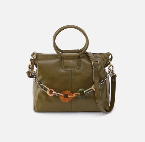 NEW Hobo SHEILA Medium Satchel With Charm - Olive Veil