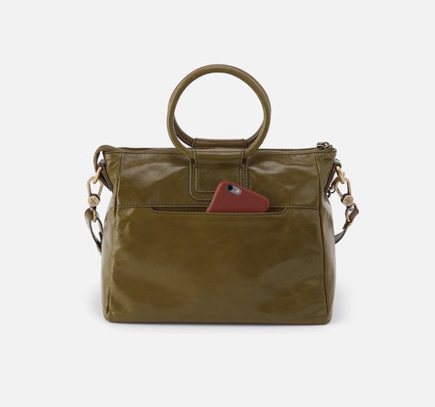 NEW Hobo SHEILA Medium Satchel With Charm - Olive Veil