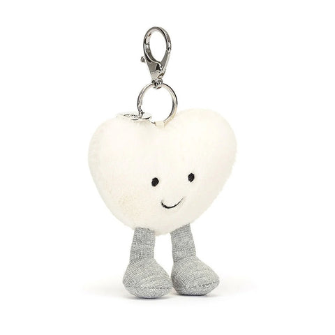 JELLYCAT AMUSEABLE CREAM HEART BAG CHARM