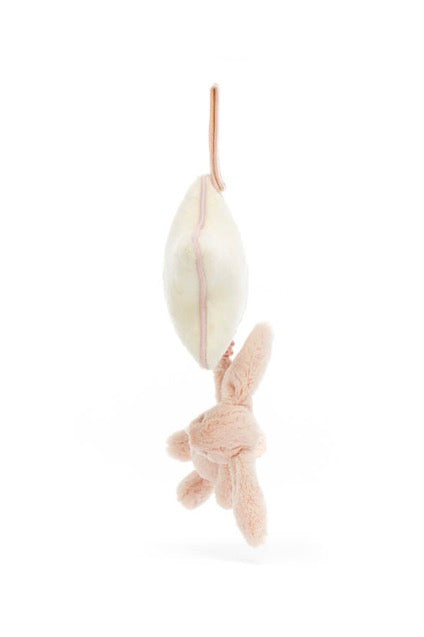 JELLYCAT BLUSH BUNNY MUSICAL PULL