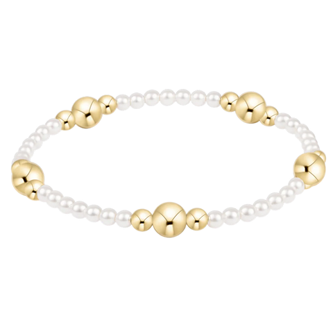 enewton purpose gold 6mm pearl bracelet