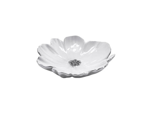 Mariposa Cosmos White Dip Dish