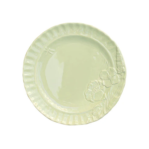 NEW Vietri Pietra Fiori Pistachio Salad Plate