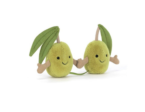 JELLYCAT AMUSEABLE PAIR OF OLIVES