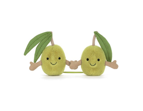 JELLYCAT AMUSEABLE PAIR OF OLIVES
