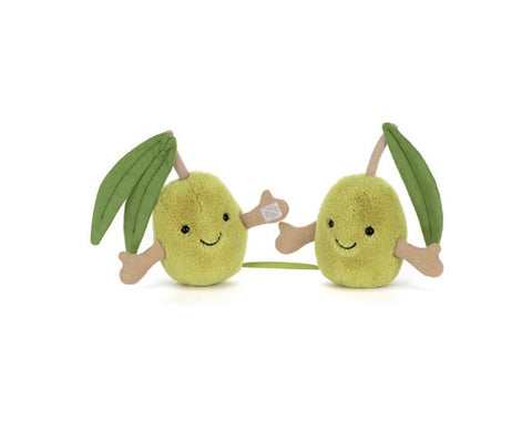 JELLYCAT AMUSEABLE PAIR OF OLIVES
