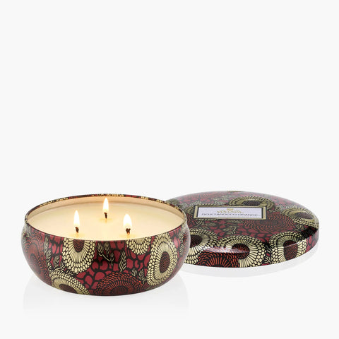 Voluspa Goji Tarocco Orange 3 Wick Tin Candle