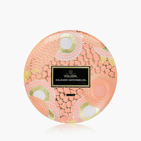 Voluspa Kalahari Watermelon 3 Wick Tin Candle