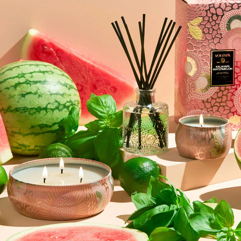 Voluspa Kalahari Watermelon 3 Wick Tin Candle