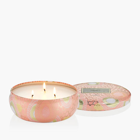 Voluspa Kalahari Watermelon 3 Wick Tin Candle