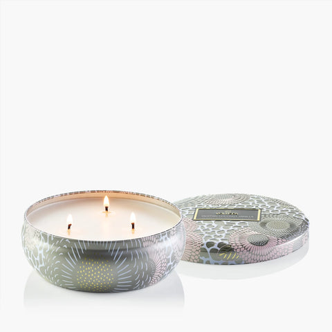 Voluspa Tahitian Coconut Vanilla 3 Wick Tin Candle