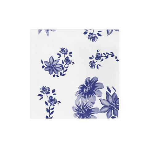 NEW Vietri Papersoft Napkins Blue And White Floral Dinner Napkins (Pack Of 20)