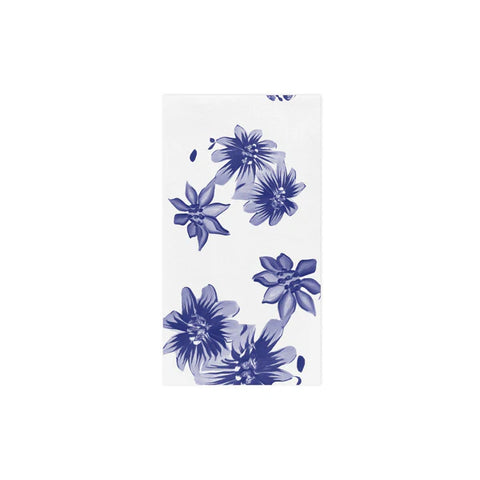 NEW Vietri Papersoft Napkins Blue And White Floral Guest Towels (Pack Of 20)