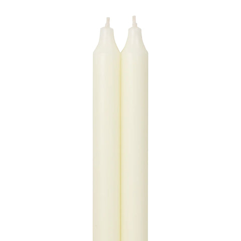 Northern Lights 12” Tapers Ivory - 2 pack