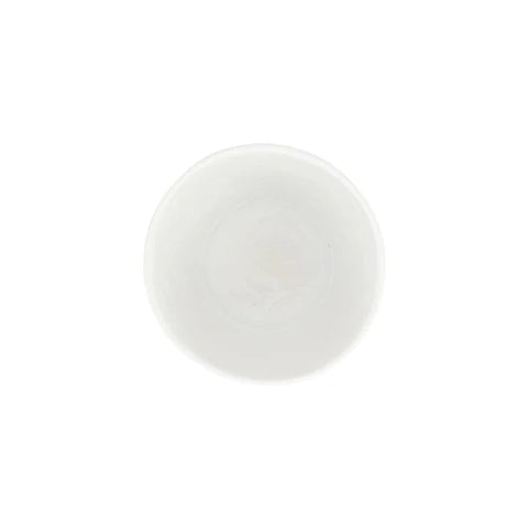 Vietri Viva Garden White Embossed Leaves Cachepot