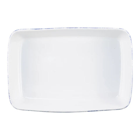 Vietri Santorini Stripe Rectangular Baker