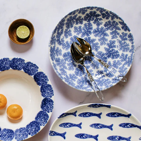 Vietri Santorini Coral Serving Bowl