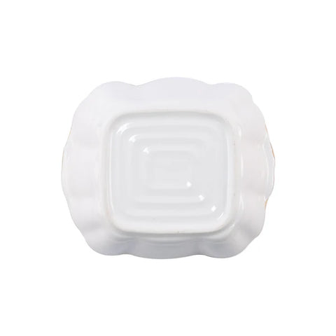 Vietri Italian Bakers White Small Square Baker
