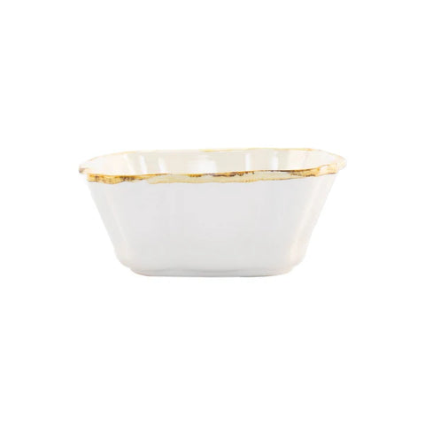 Vietri Italian Bakers White Small Square Baker