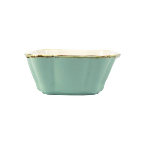 Vietri Italian Bakers Aqua Small Square Baker
