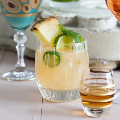 Vietri Natalia Double Old Fashioned Glass