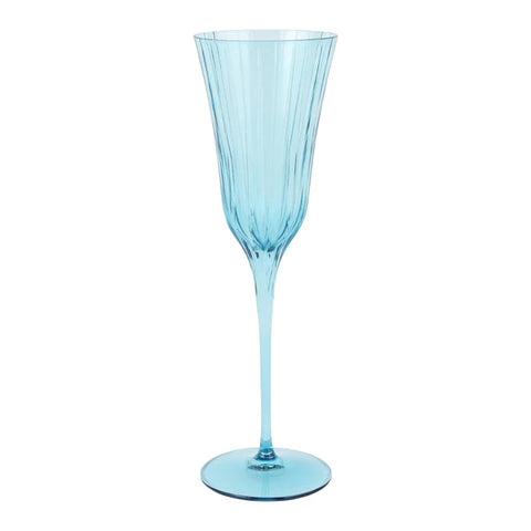 Vietri Natalia Teal Champagne Glass