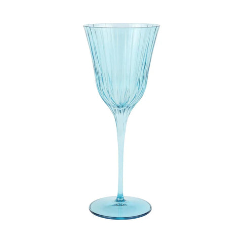 Vietri Natalia Teal Wine Glass