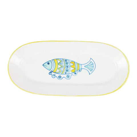 NEW Vietri Elba's Fish Narrow Oval Platter