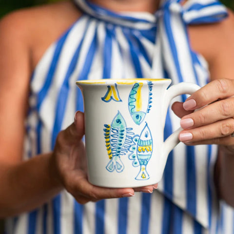 NEW Vietri Elba's Fish Mug