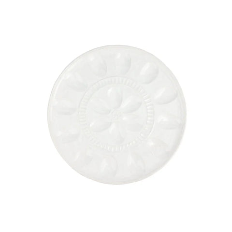 NEW Vietri Pietra Serena Deviled Egg Tray