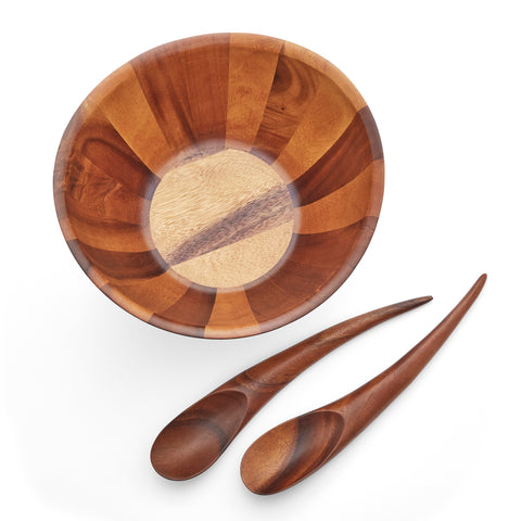 Nambe’ Harmony 3 Piece Salad Set
